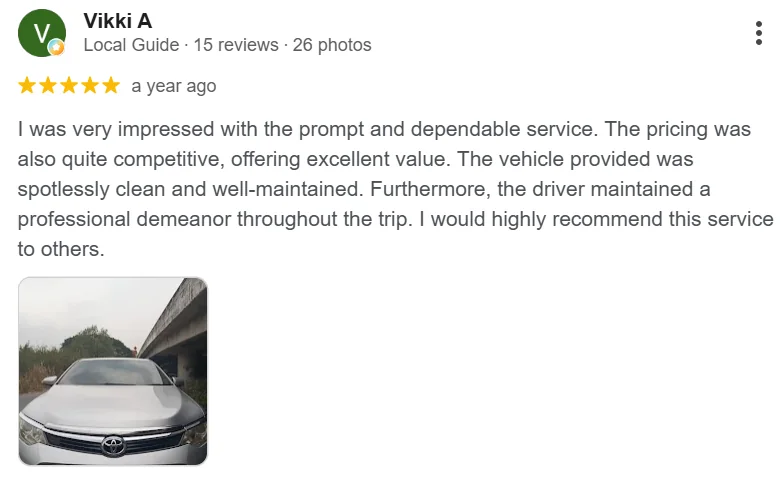 Google customer review 8 for Van Pattaya